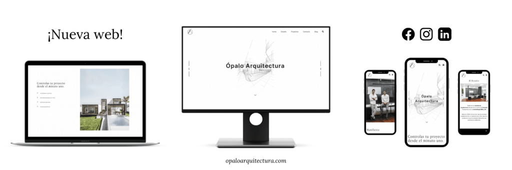 Nueva página web de ópalo arquitectura, arquitectos en córdoba, metodología BIM, visualización 3D